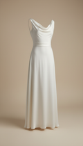 Cloud Silk Column Dress